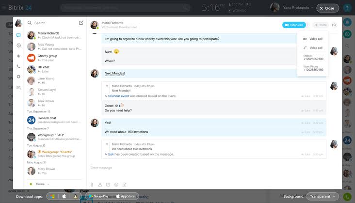 web app slack